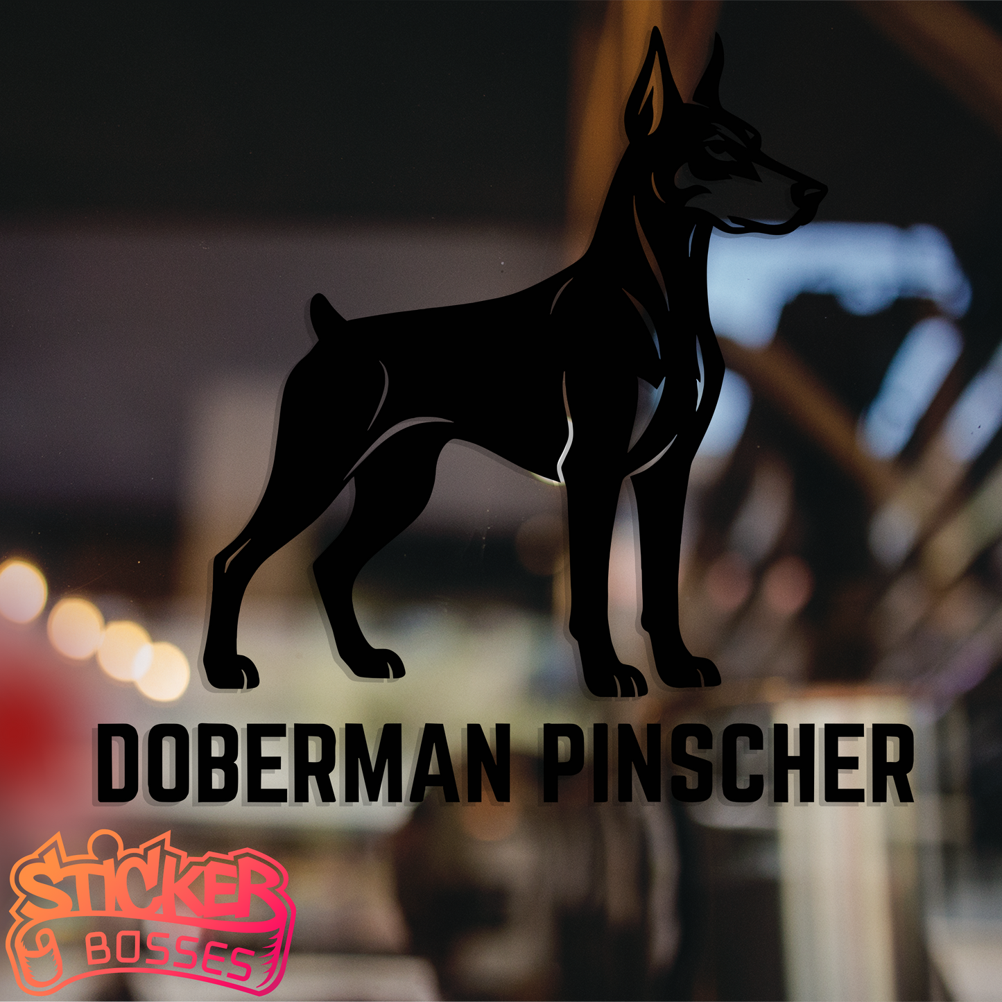 DOBERMAN PINSCHER VINYL DECAL
