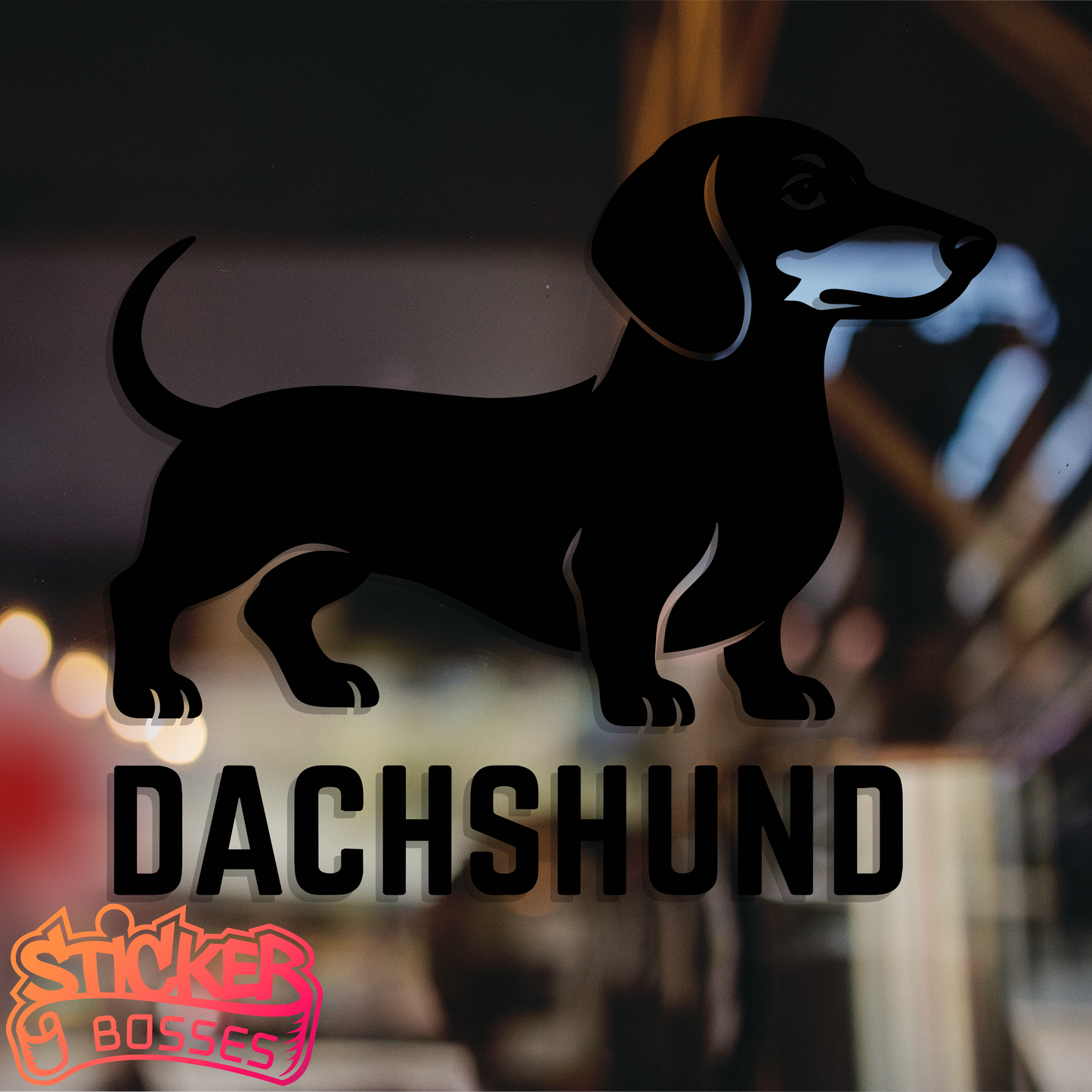 DACHSHUND VINYL DECAL