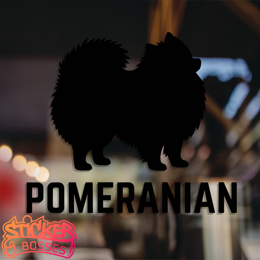 PRISSY POMERANIAN VINYL DECAL