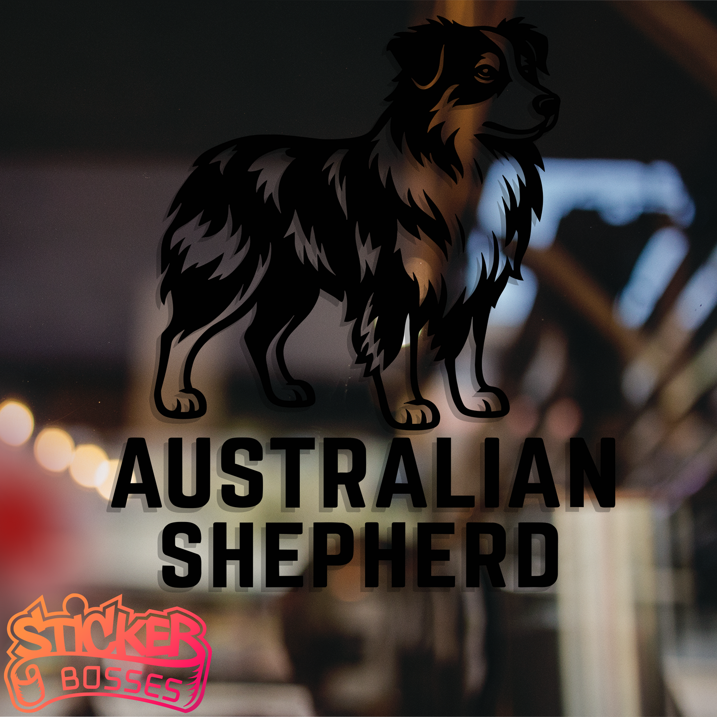 AUSTRALIAN SHEPHERD VINYL DECAL