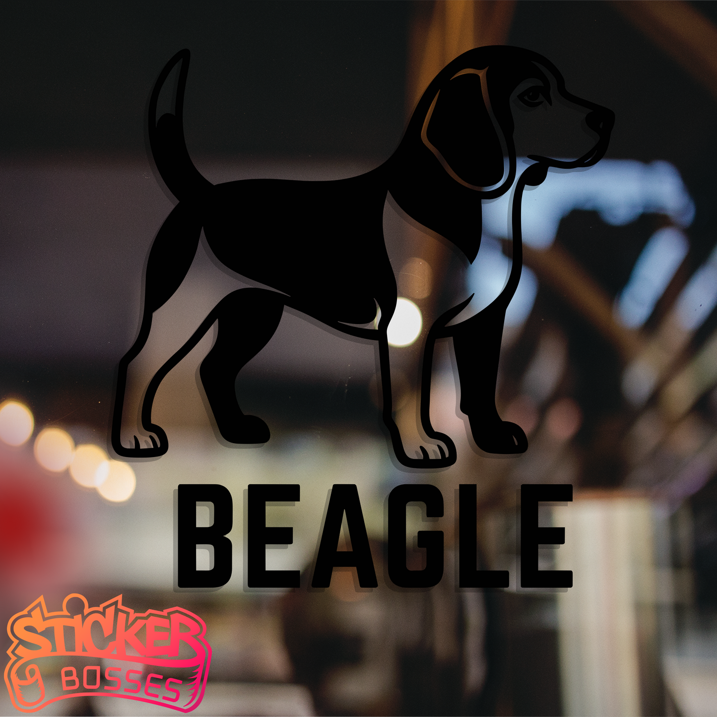 BEAGLE VINYL DECAL