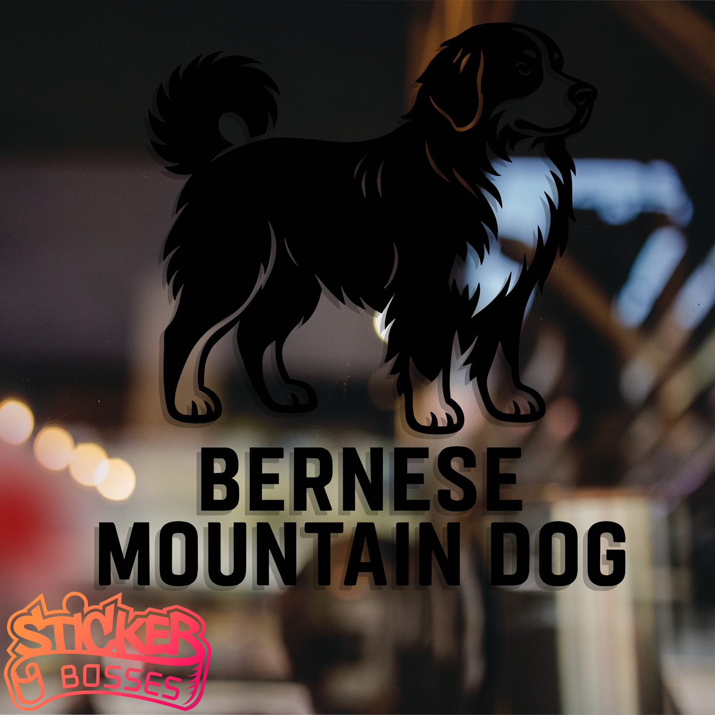BERNESE MOUNTAIN DOG VINYL DECAL