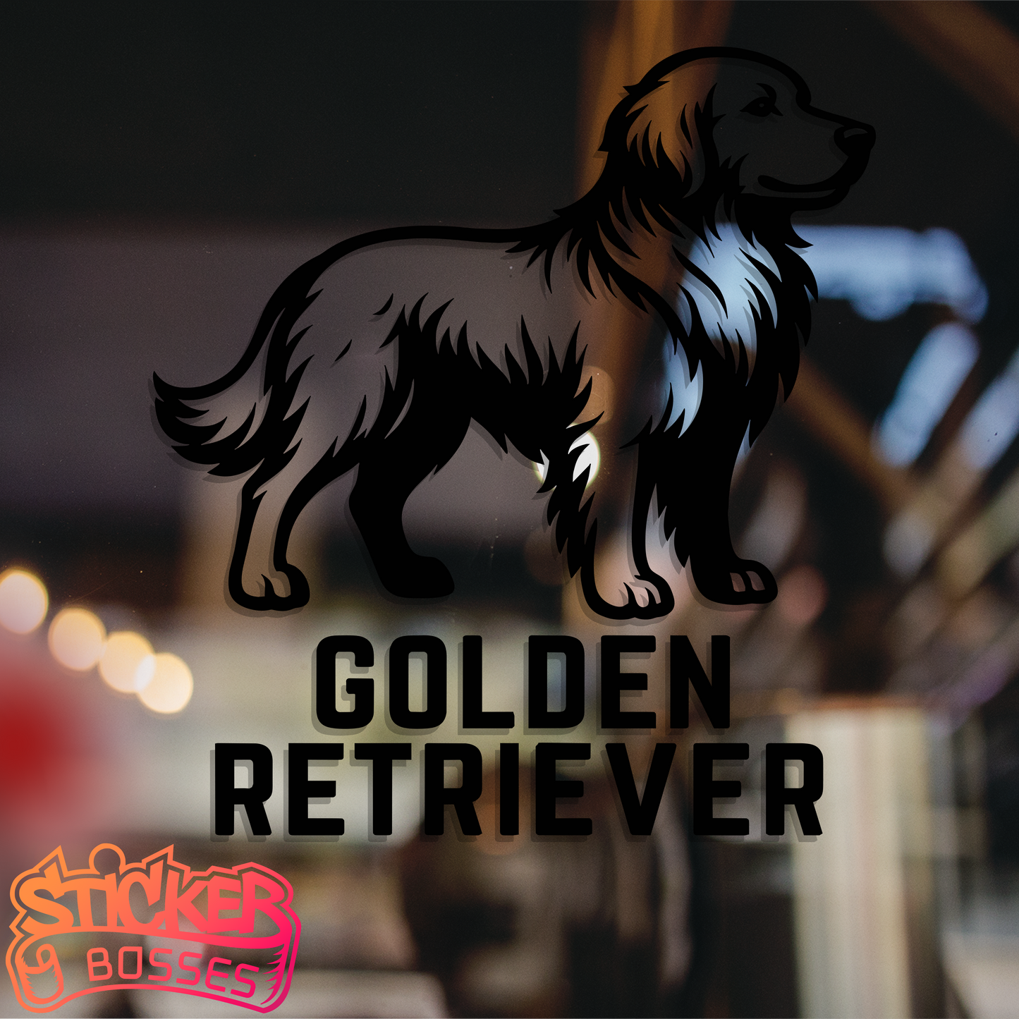 GOLDEN RETRIEVER VINYL DECAL
