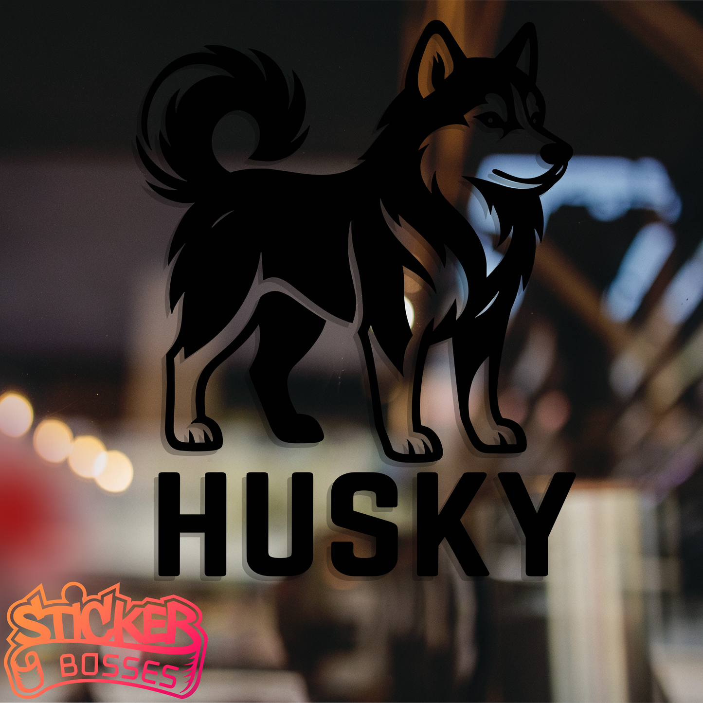 HUSKY VINYL DECAL