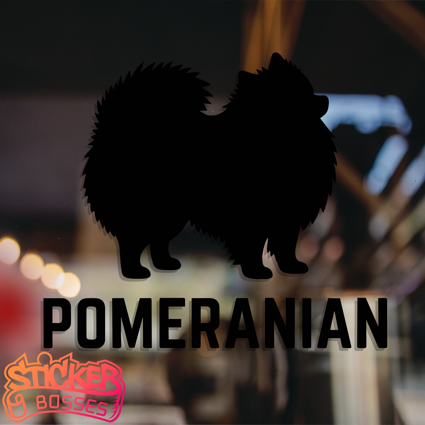 PRISSY POMERANIAN VINYL DECAL
