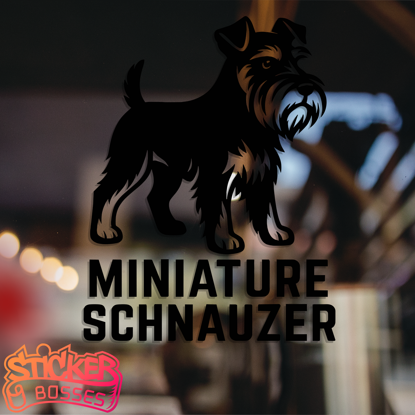 MINIATURE SCHNAUZER VINYL DECAL