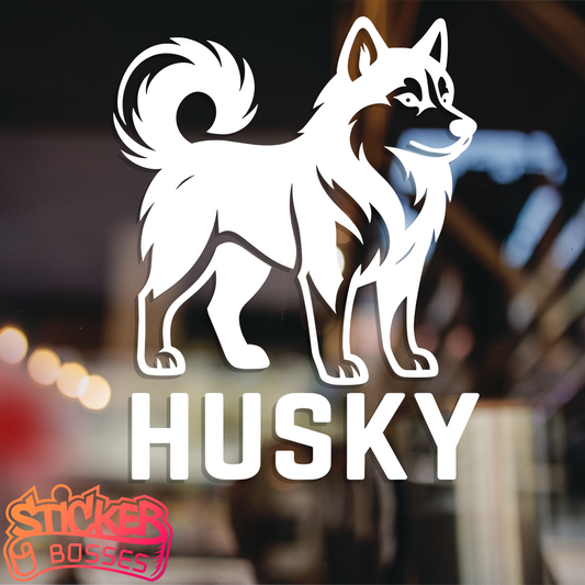 HUSKY VINYL DECAL