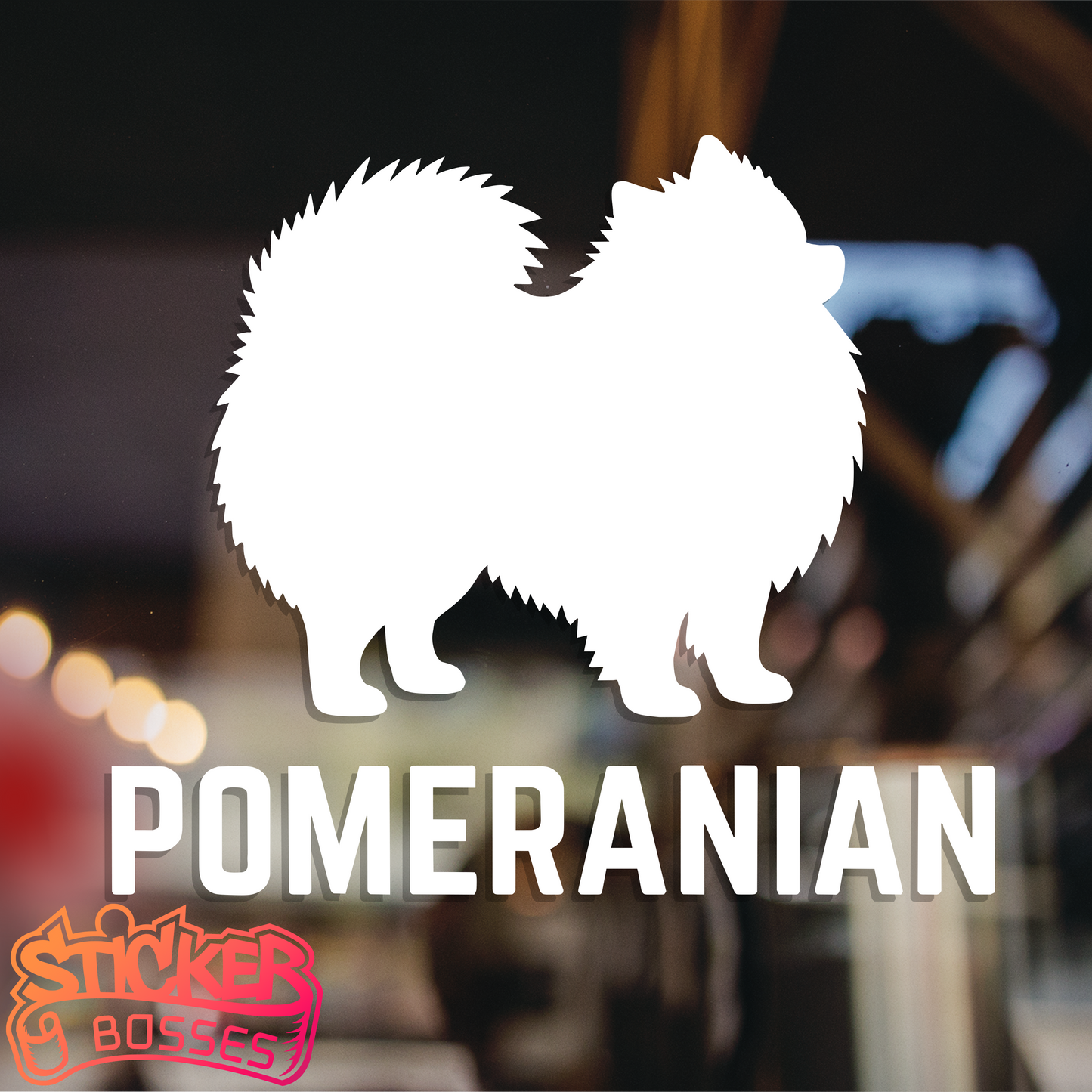 PRISSY POMERANIAN VINYL DECAL