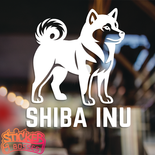 SHIBA INU VINYL DECAL