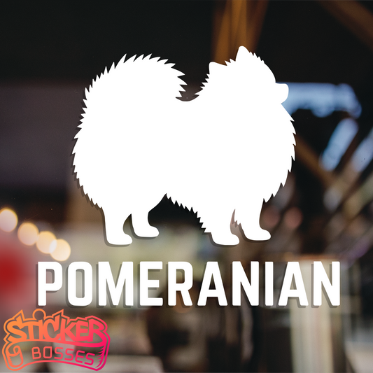 PRISSY POMERANIAN VINYL DECAL