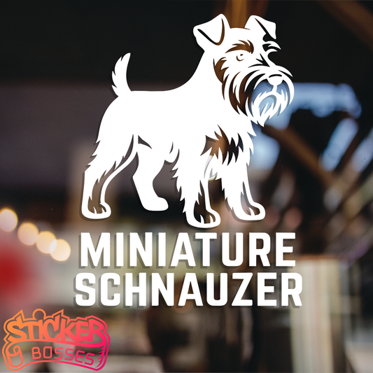 MINIATURE SCHNAUZER VINYL DECAL